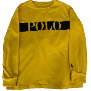 Polo Ralph Lauren Boys Long Sleeve, Yellow and Black, Size 7
